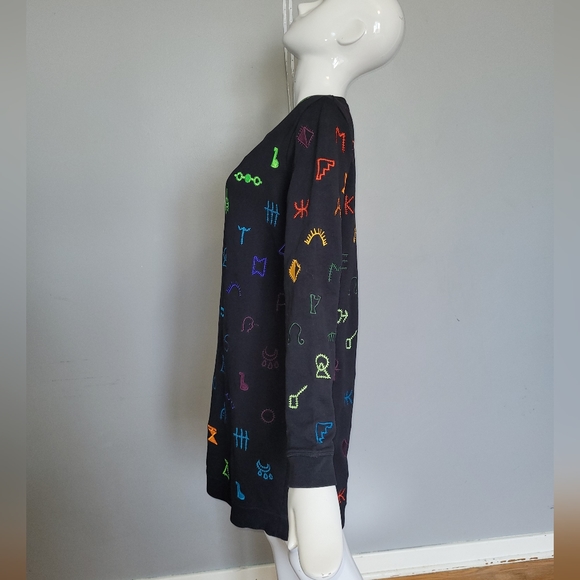 Kenzo Symbols Sweatshirt Dress, VGUC, Size M - Picture 2 of 6